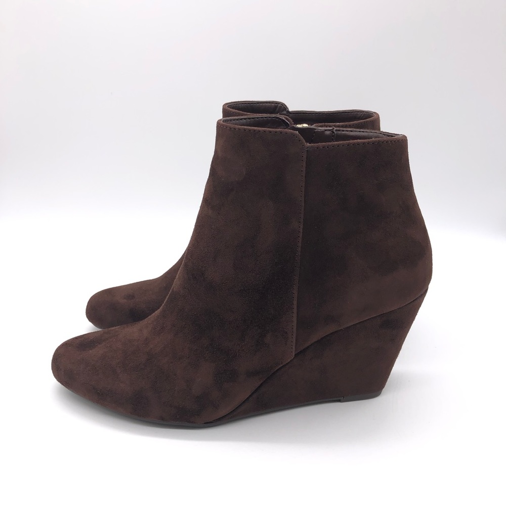 Jessica Simpson Suede Ankle Wedge Boots